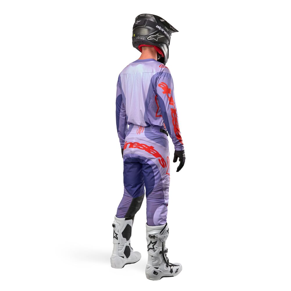 ALPINESTARS TECHSTAR OCURI PURPLE HOT ORANGE JERSEY