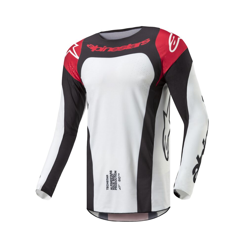 ALPINESTARS TECHSTAR OCURI MARS RED WHITE BLACK JERSEY