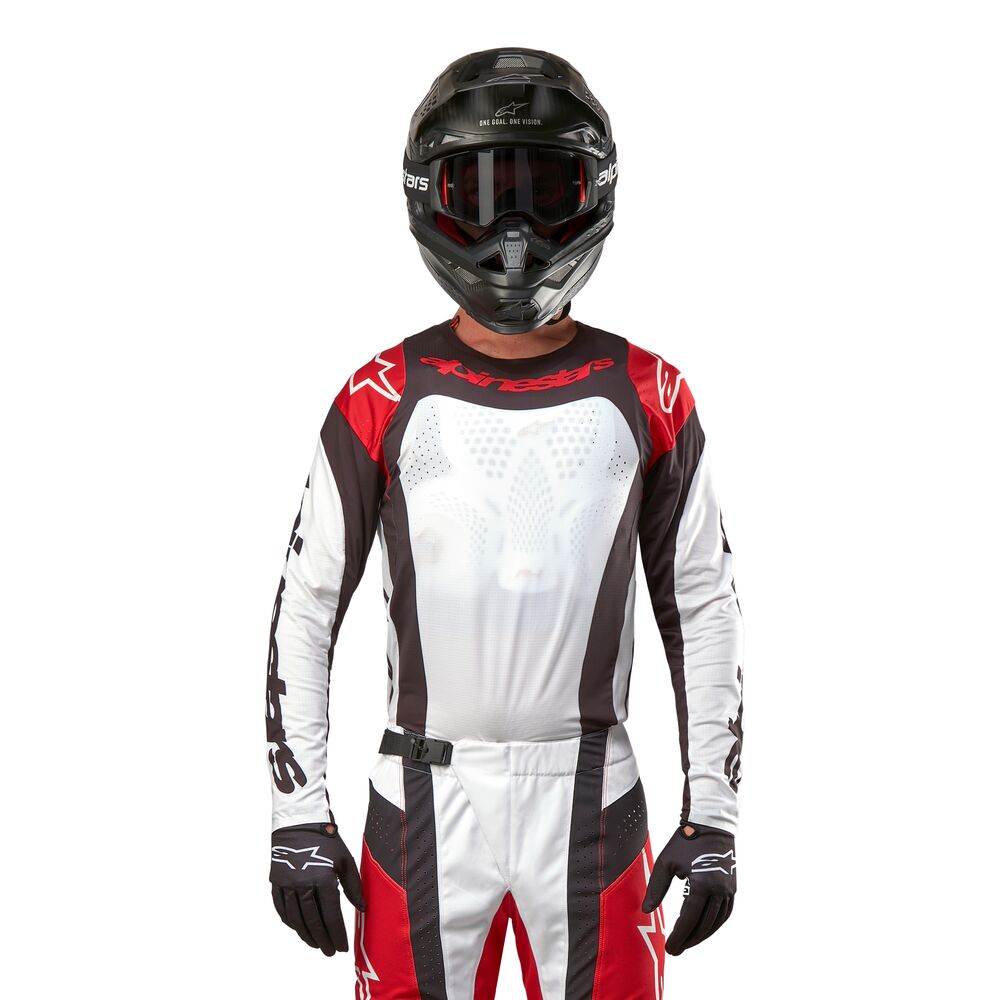 ALPINESTARS TECHSTAR OCURI MARS RED WHITE BLACK JERSEY