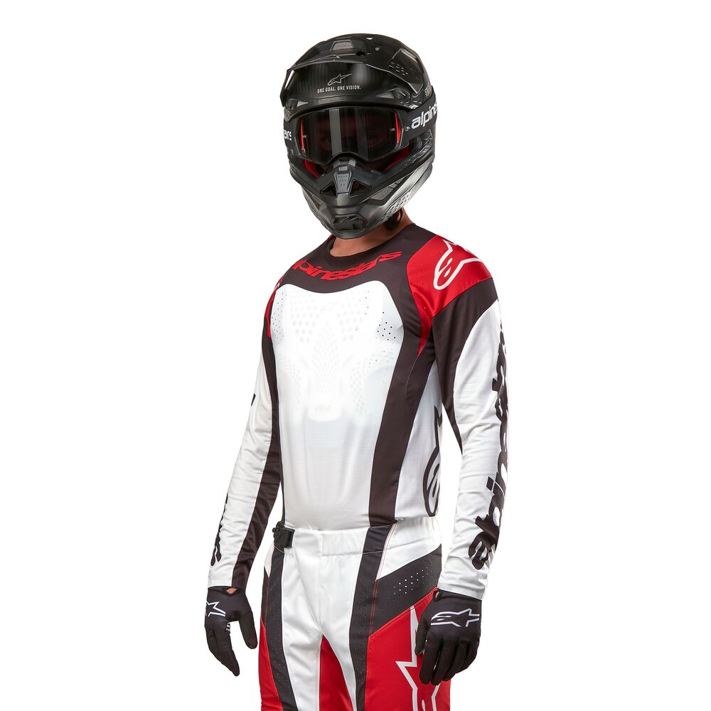 ALPINESTARS TECHSTAR OCURI MARS RED WHITE BLACK JERSEY