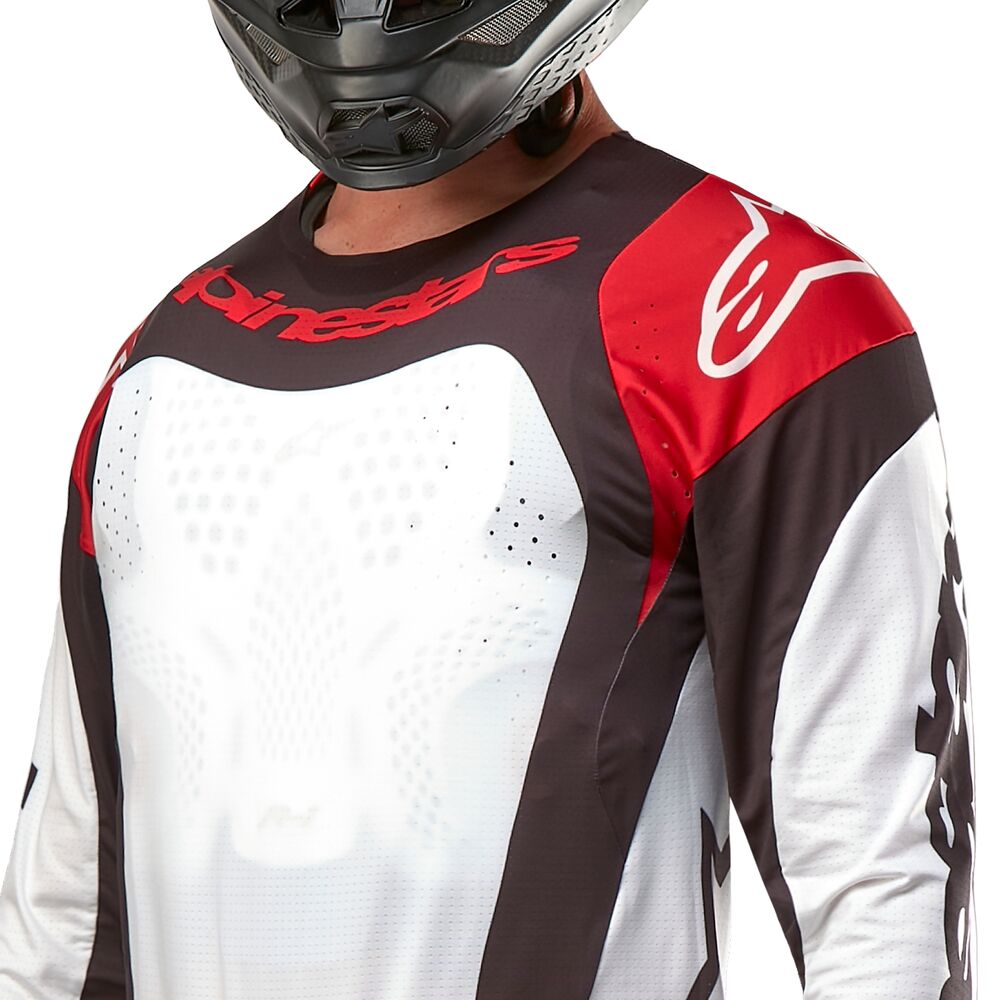 ALPINESTARS TECHSTAR OCURI MARS RED WHITE BLACK JERSEY