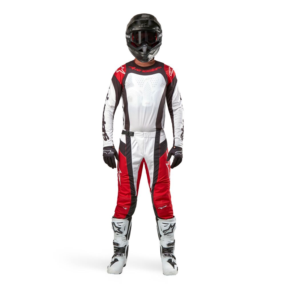 ALPINESTARS TECHSTAR OCURI MARS RED WHITE BLACK JERSEY