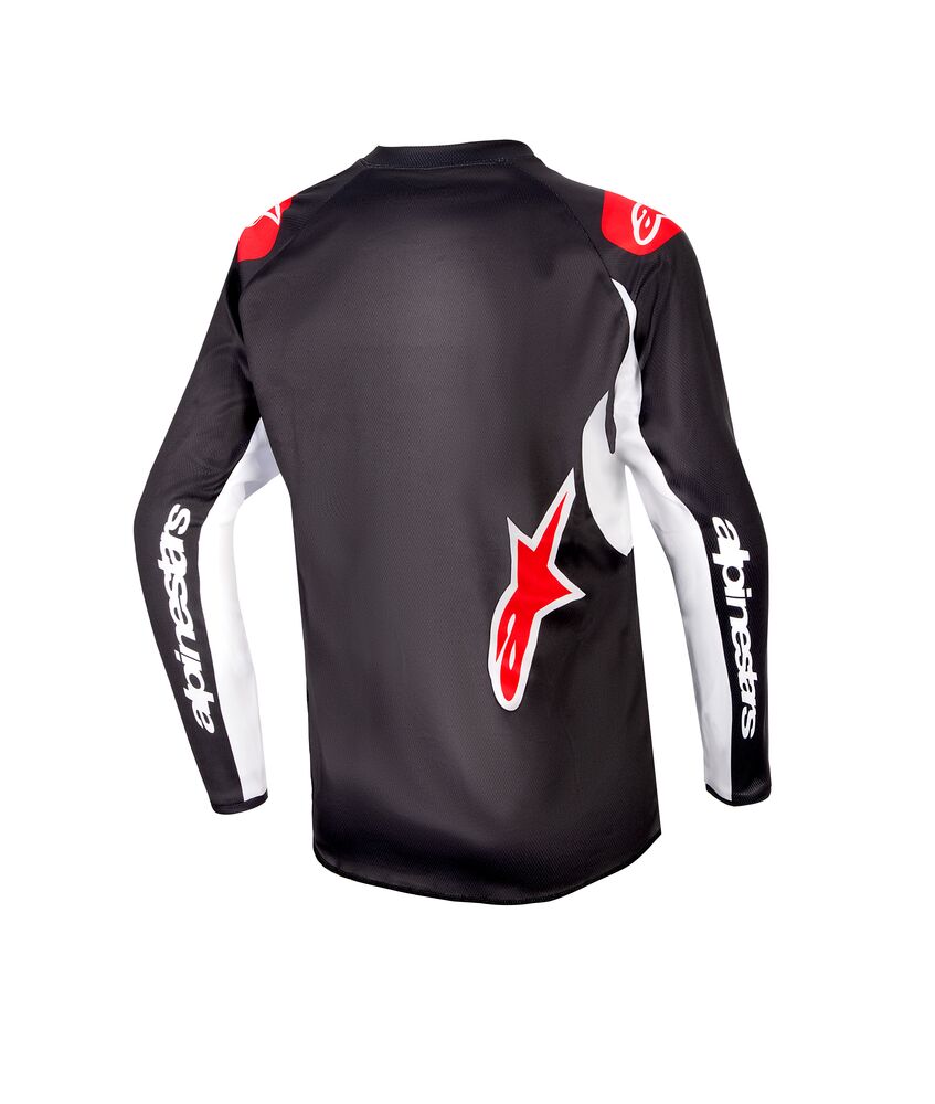 ALPINESTARS YOUTH RACER LUCENT BLACK WHITE JERSEY