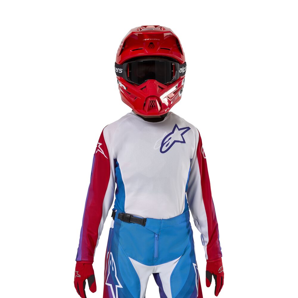 ALPINESTARS YOUTH RACER PNEUMA BLU MARS RED WHITE JERSEY
