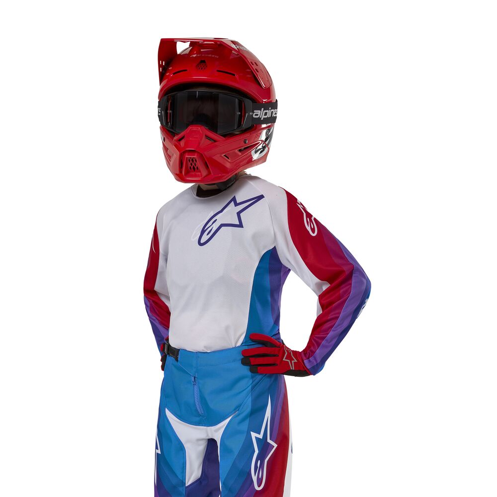 ALPINESTARS YOUTH RACER PNEUMA BLU MARS RED WHITE JERSEY