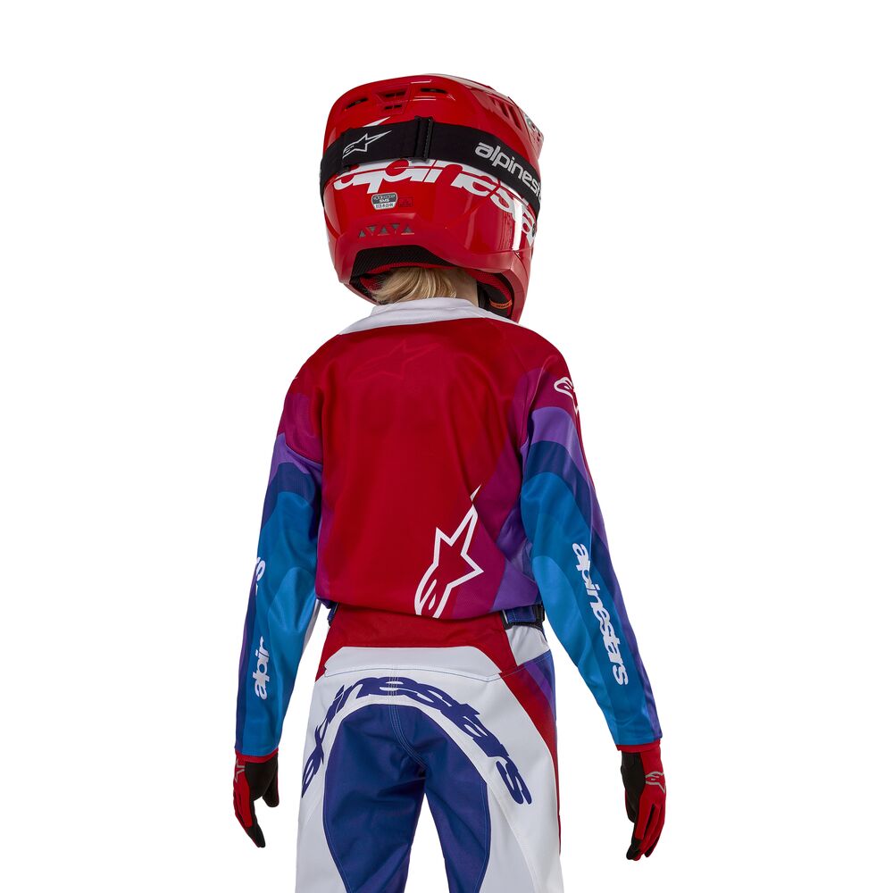 ALPINESTARS YOUTH RACER PNEUMA BLU MARS RED WHITE JERSEY