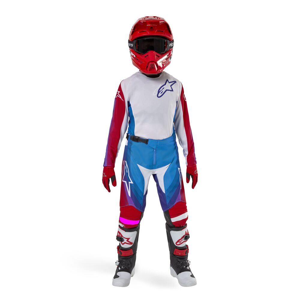 ALPINESTARS YOUTH RACER PNEUMA BLU MARS RED WHITE JERSEY