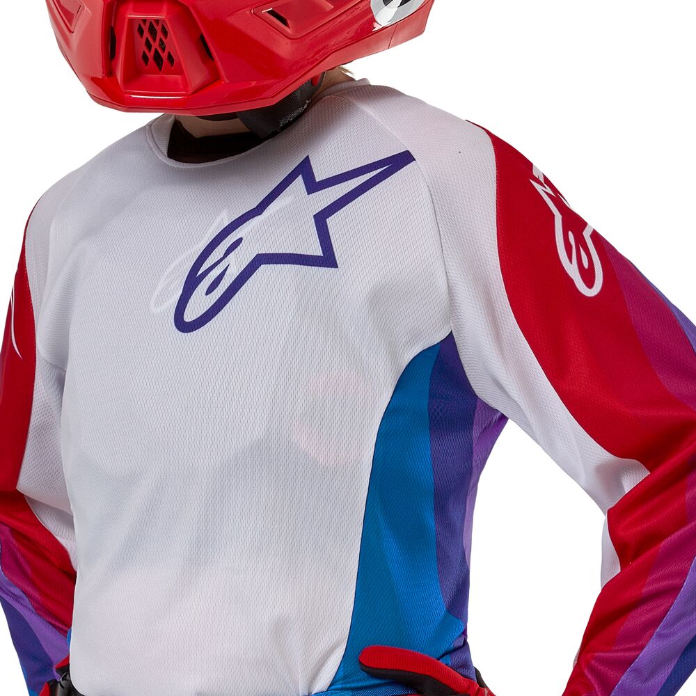 ALPINESTARS YOUTH RACER PNEUMA BLU MARS RED WHITE JERSEY