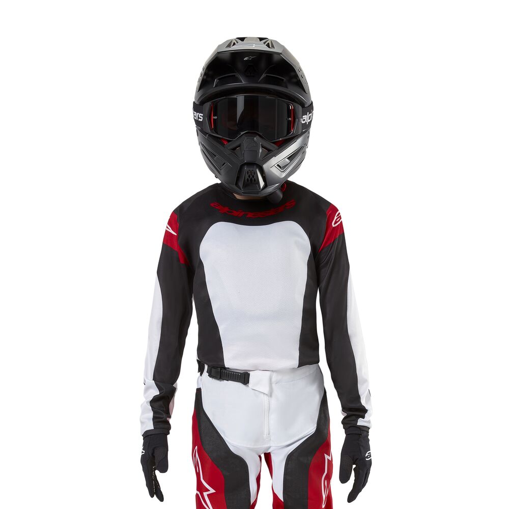 ALPINESTARS YOUTH RACER OCURI MARS RED WHITE BLACK JERSEY
