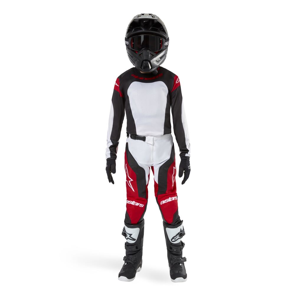 ALPINESTARS YOUTH RACER OCURI MARS RED WHITE BLACK JERSEY