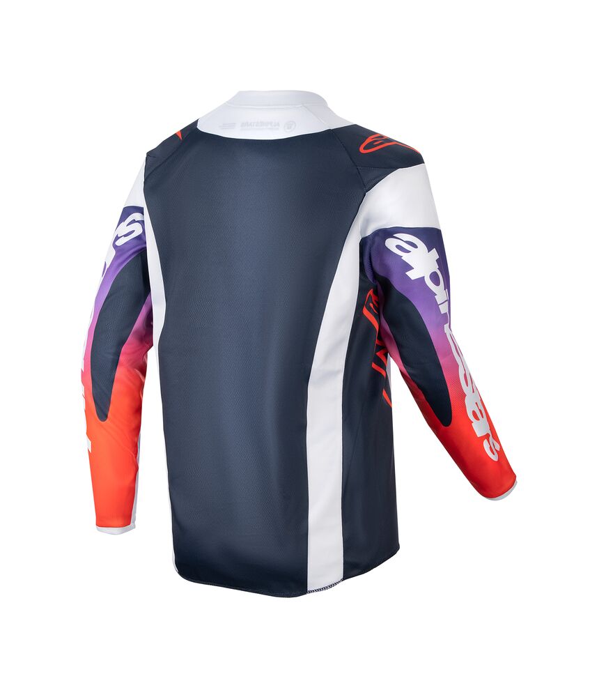 ALPINESTARS YOUTH RACER HOEN LIGHT GRAY HOT ORANGE BLACK JERSEY