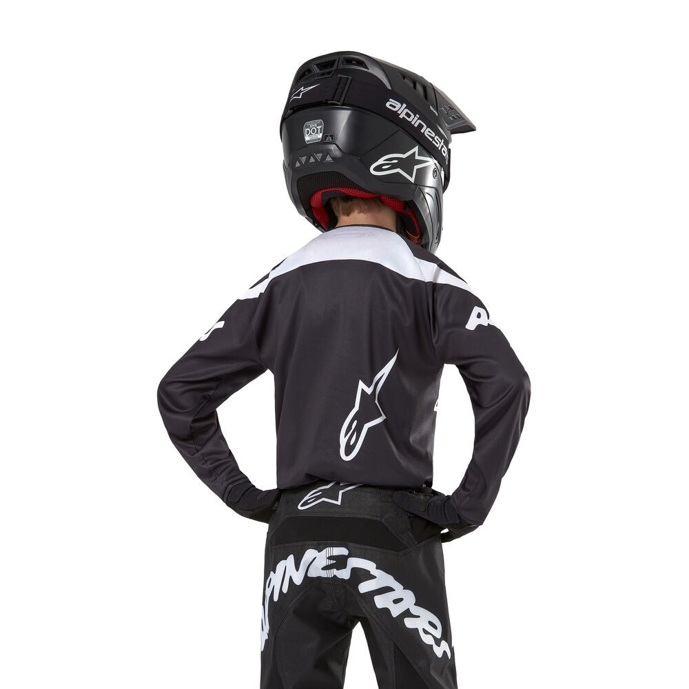 ALPINESTARS YOUTH RACER HANA BLACK WHITE JERSEY