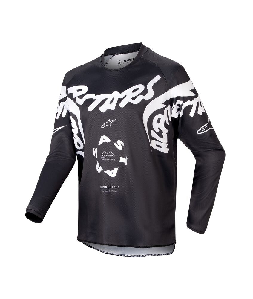 ALPINESTARS YOUTH RACER HANA BLACK WHITE JERSEY