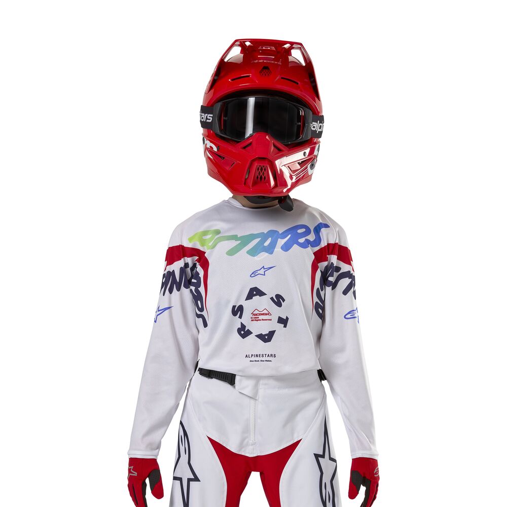 ALPINESTARS YOUTH RACER HANA WHITE MULTICOLOR JERSEY