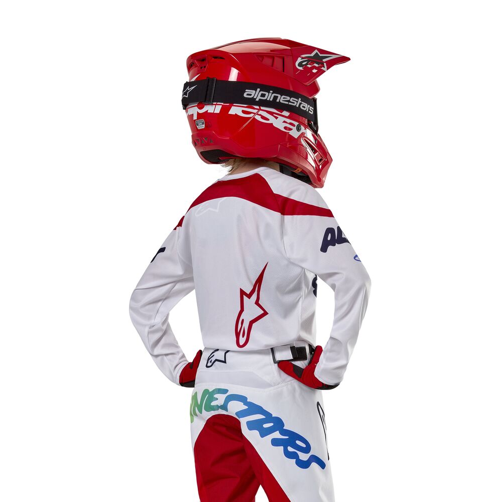ALPINESTARS YOUTH RACER HANA WHITE MULTICOLOR JERSEY
