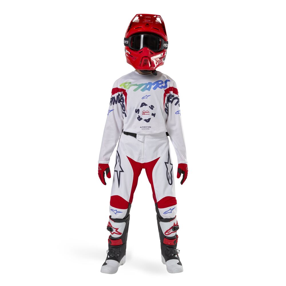 ALPINESTARS YOUTH RACER HANA WHITE MULTICOLOR JERSEY