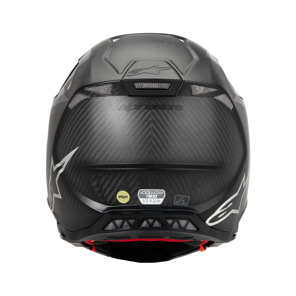 ALPINESTARS SUPERTECH S-M10 FAME BLACK CARBON M&G HELMET