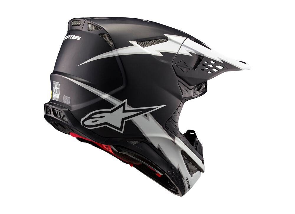 ALPINESTARS SUPERTECH S-M10 AMPRESS BLACK WHITE MATT HELMET