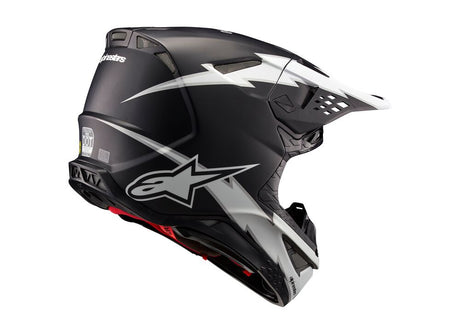 ALPINESTARS SUPERTECH S-M10 AMPRESS BLACK WHITE MATT HELMET
