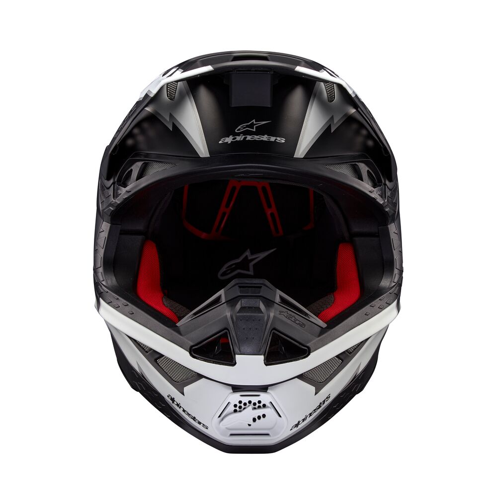 ALPINESTARS SUPERTECH S-M10 AMPRESS BLACK WHITE MATT HELMET