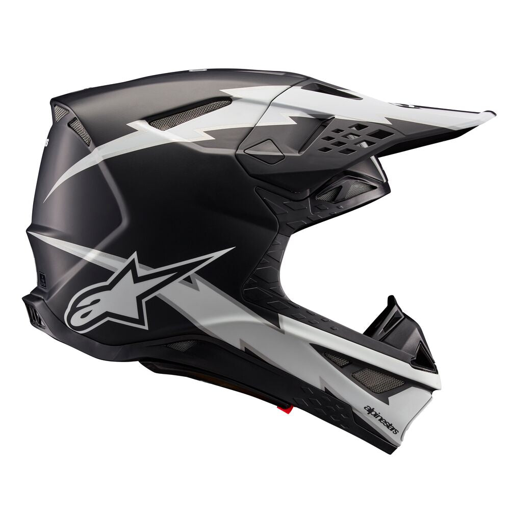 ALPINESTARS SUPERTECH S-M10 AMPRESS BLACK WHITE MATT HELMET