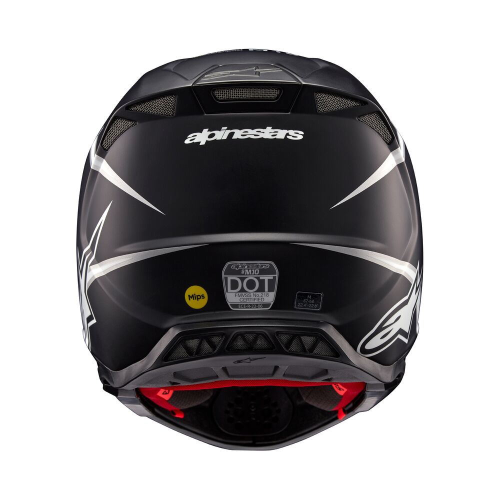 ALPINESTARS SUPERTECH S-M10 AMPRESS BLACK WHITE MATT HELMET