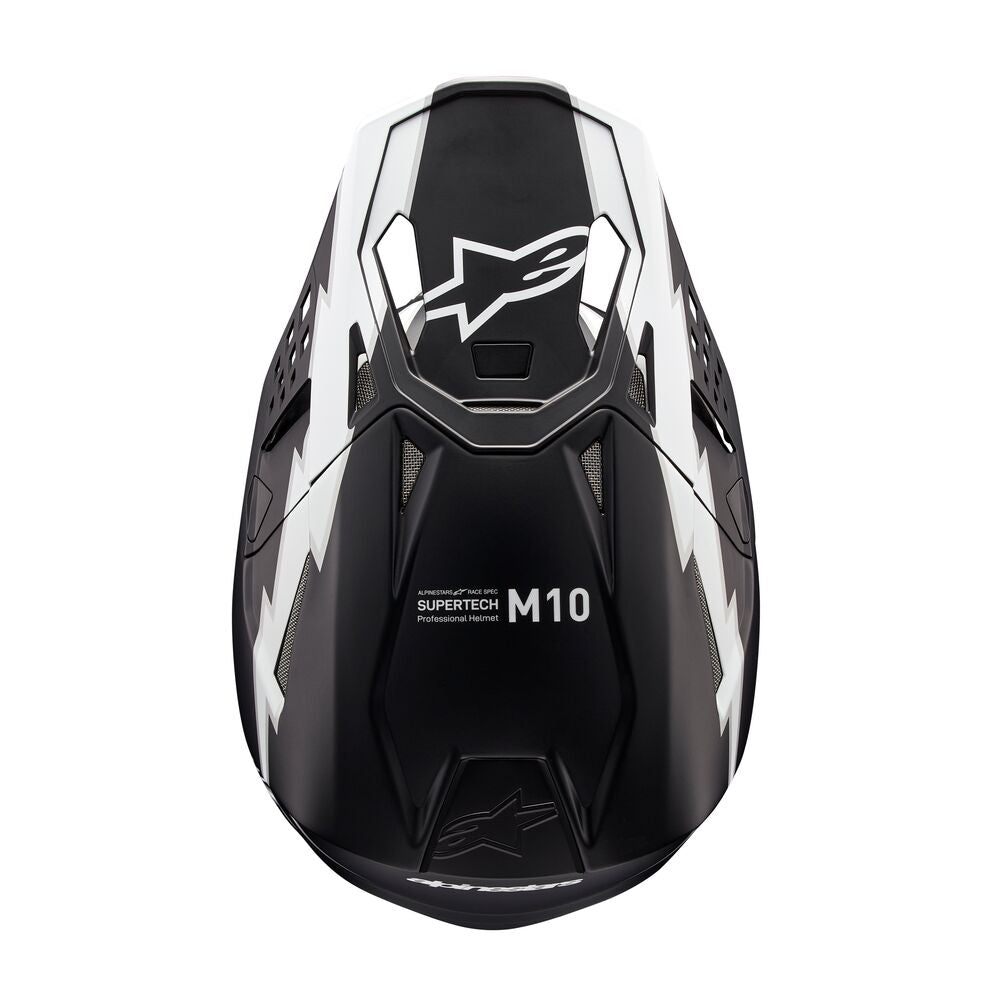 ALPINESTARS SUPERTECH S-M10 AMPRESS BLACK WHITE MATT HELMET