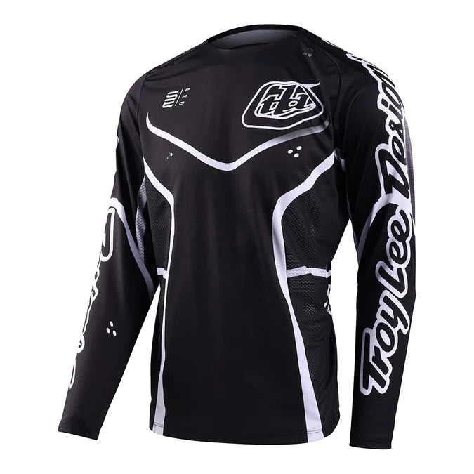 Troy Lee Designs SE PRO RADIAN BLACK / WHITE KIT COMBO