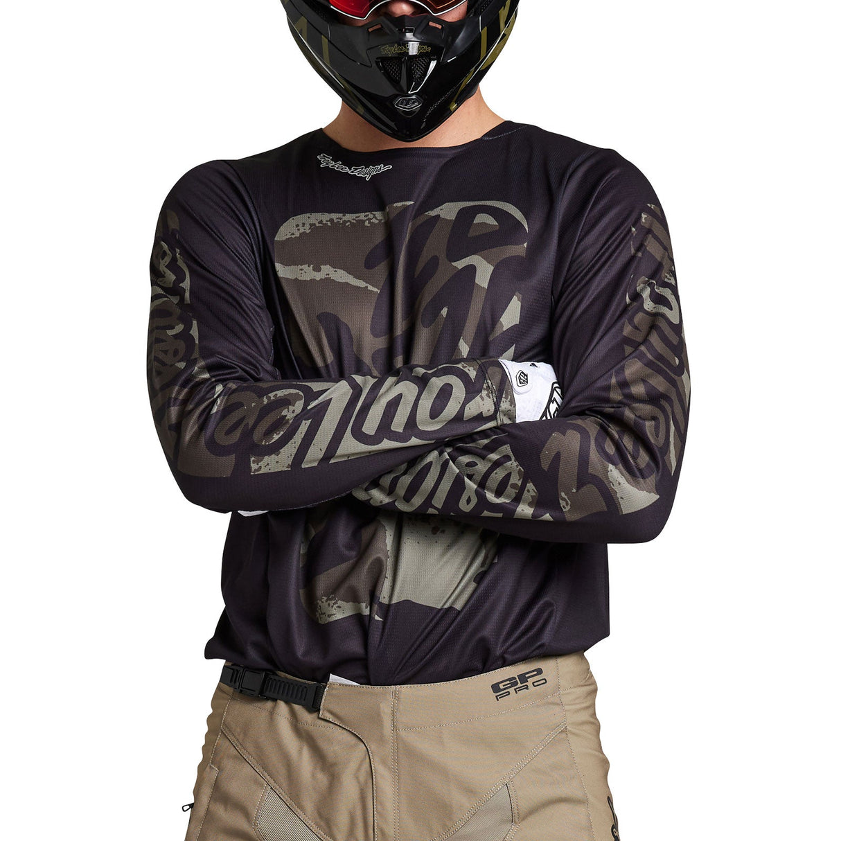 Troy Lee Designs GP Pro Air Jersey Boxed in Black / Olive