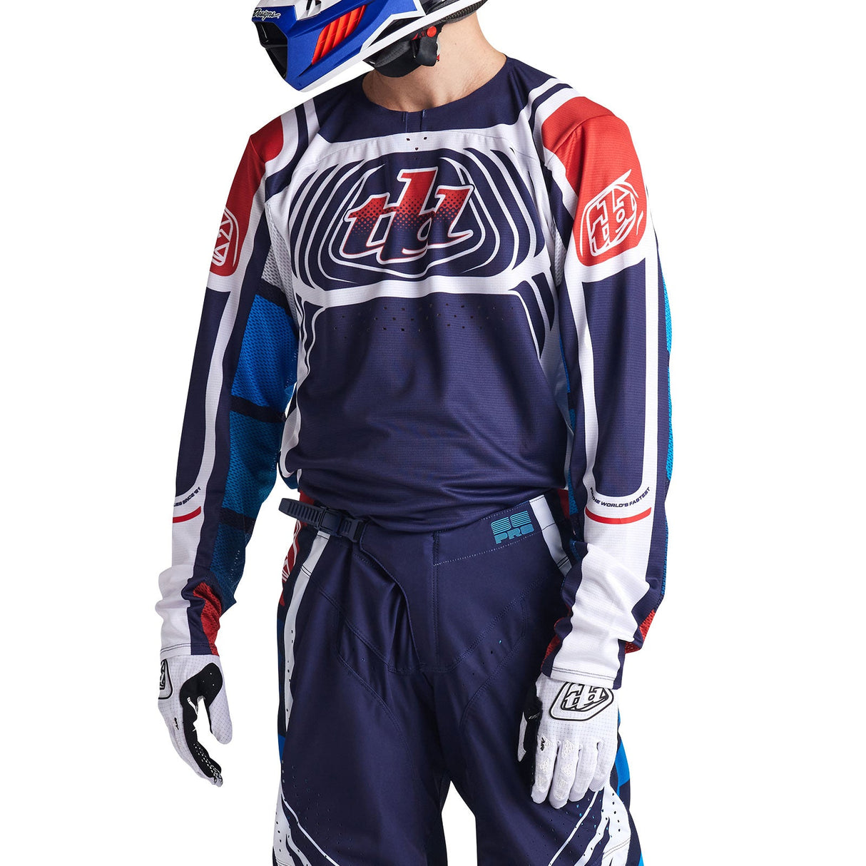 Troy Lee Designs SE Pro Jersey Wavez Navy / Red
