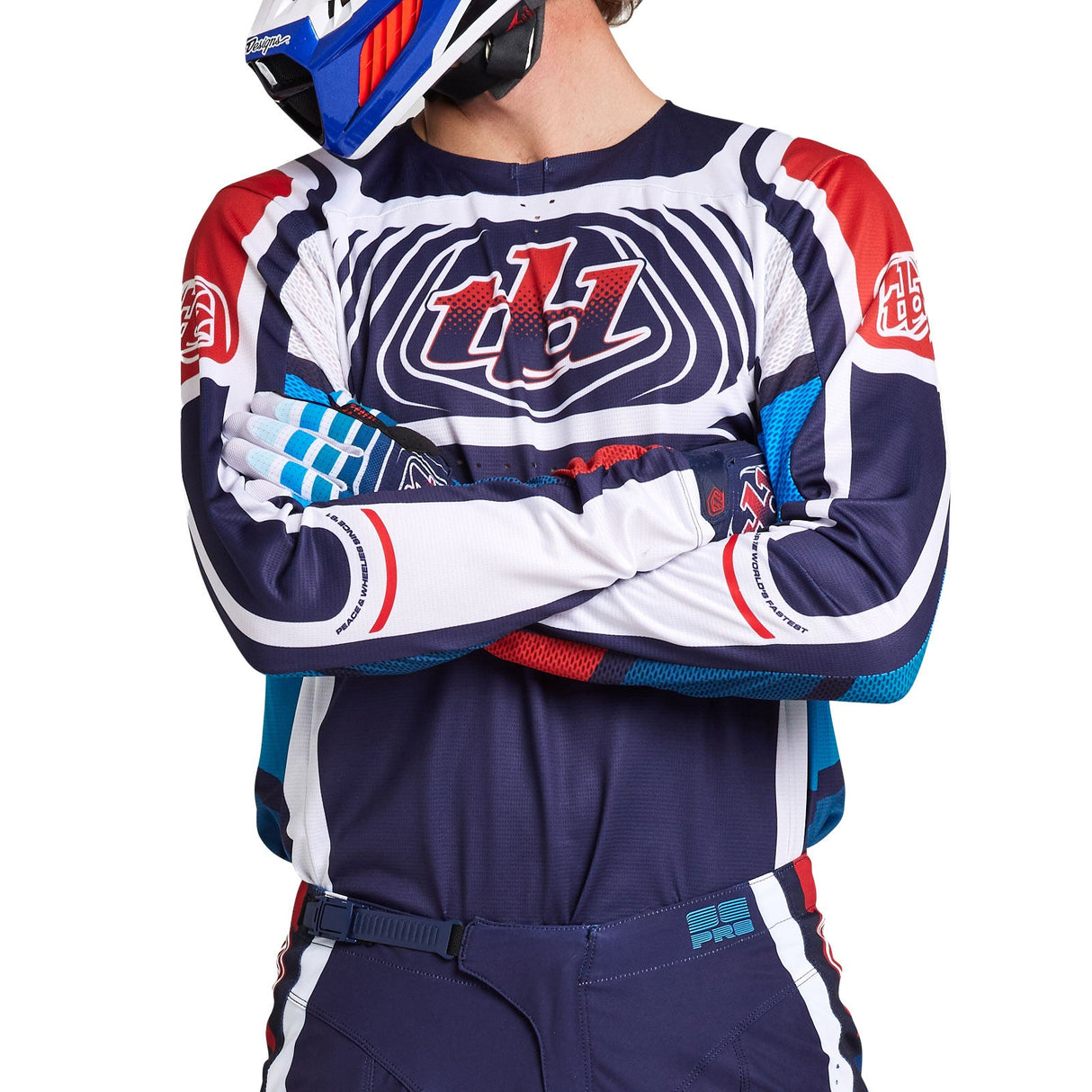 Troy Lee Designs SE Pro Jersey Wavez Navy / Red