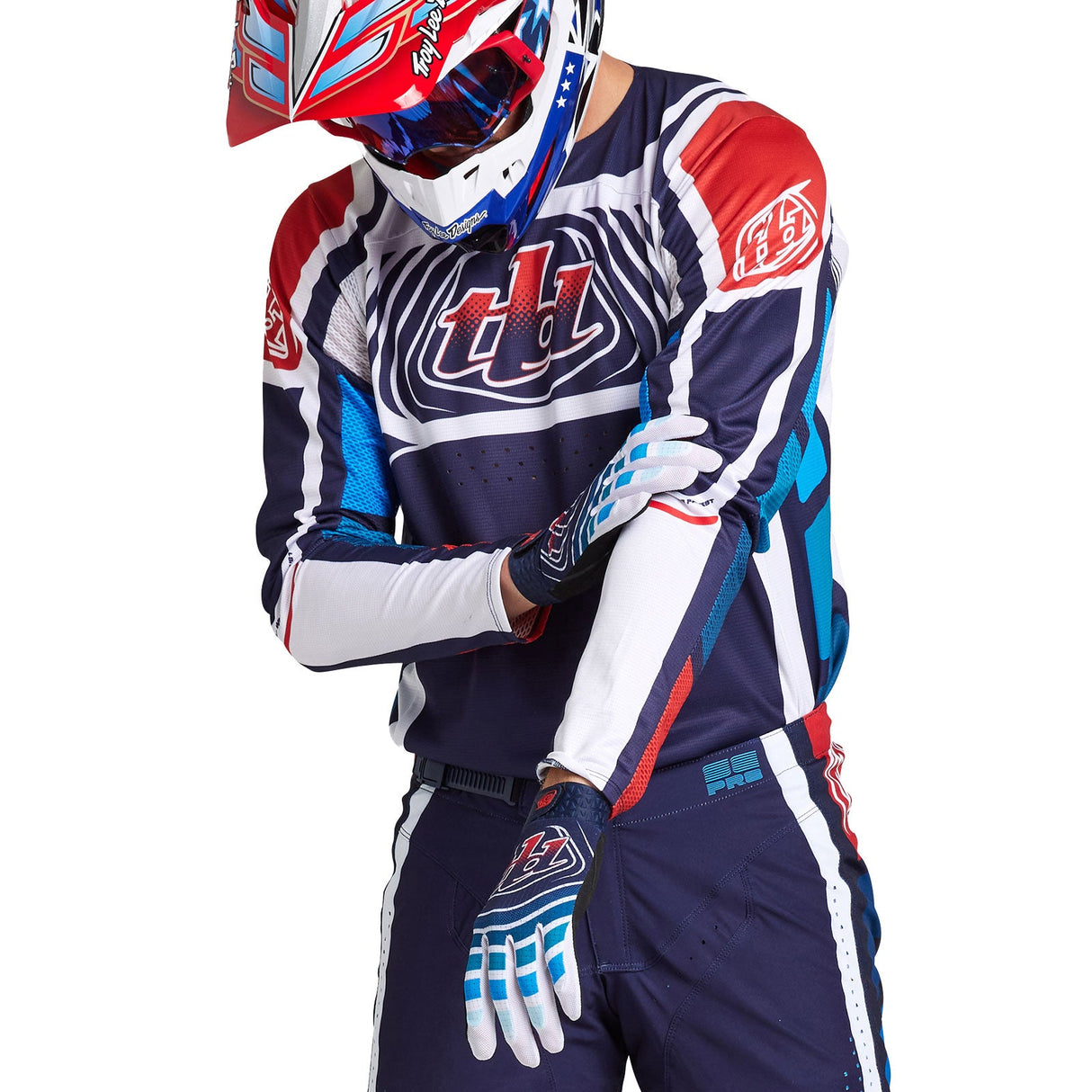 Troy Lee Designs SE Pro Jersey Wavez Navy / Red