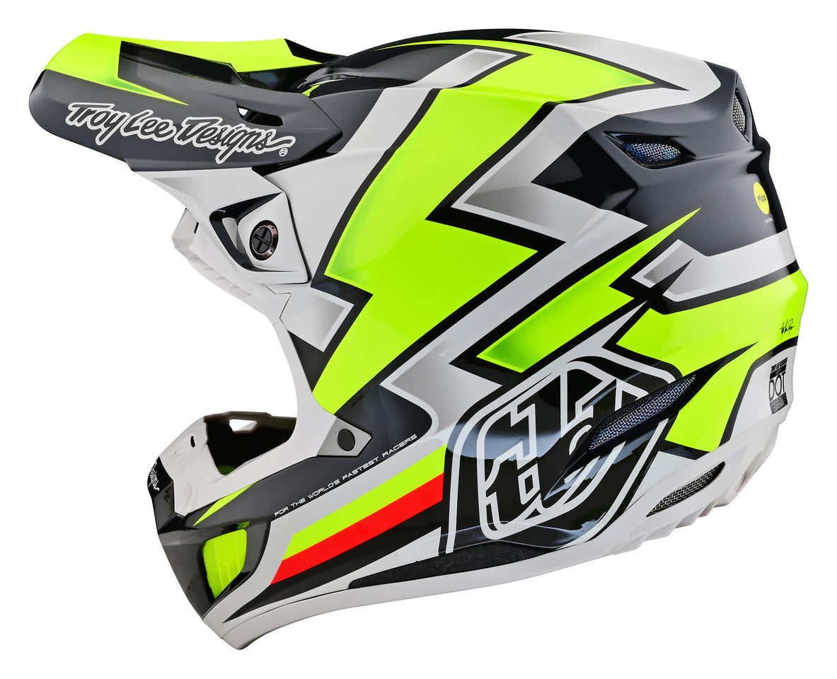 Troy Lee Designs SE5 Composite Helmet - Ever Grey / Yellow