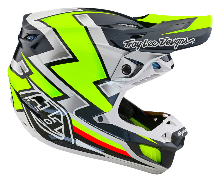 Troy Lee Designs SE5 Composite Helmet - Ever Grey / Yellow