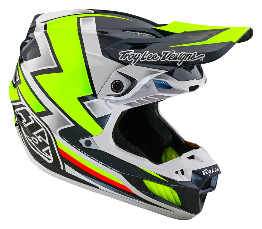Troy Lee Designs SE5 Composite Helmet - Ever Grey / Yellow