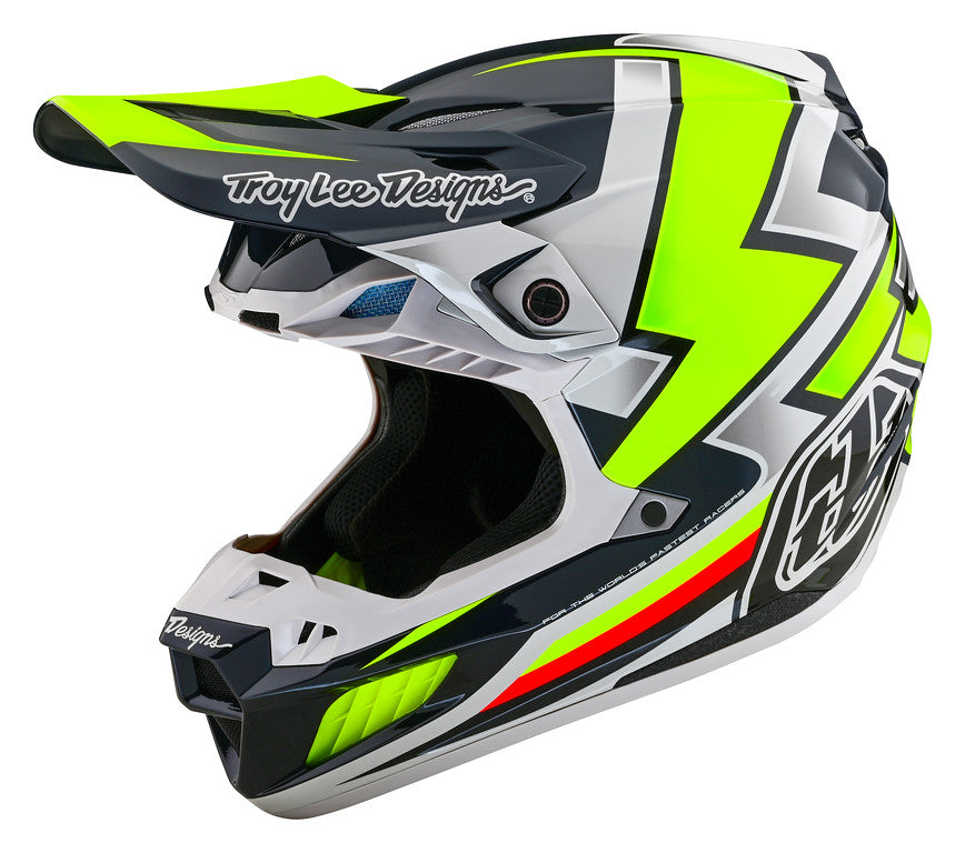Troy Lee Designs SE5 Composite Helmet - Ever Grey / Yellow