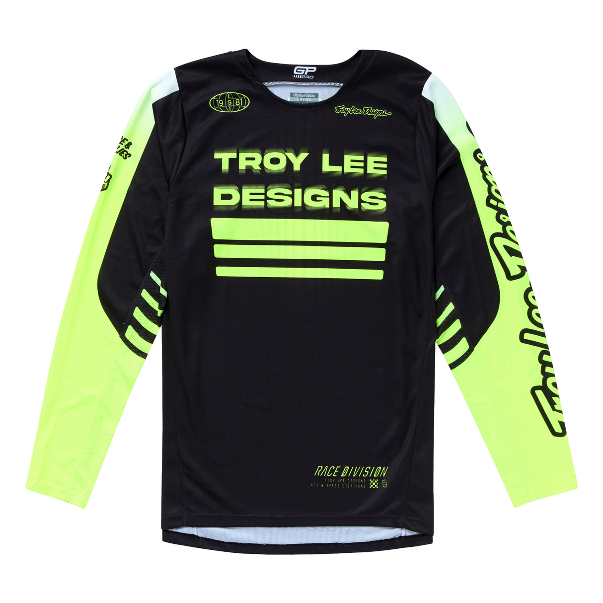 Troy Lee Designs GP Pro Segment Jersey  - Black / Flo Yellow