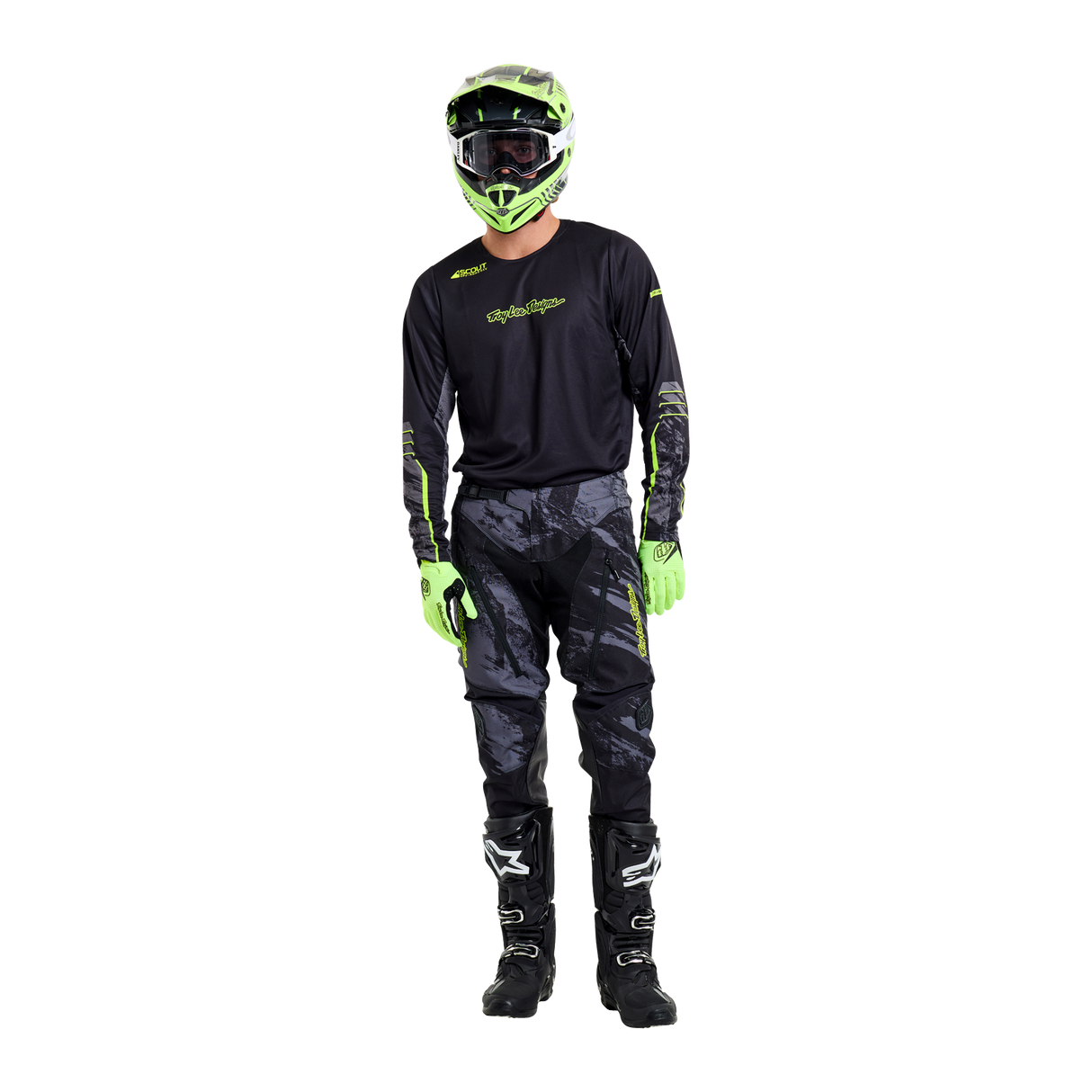 Troy Lee Designs Scout GP Pro Slab Kit Combo - Black