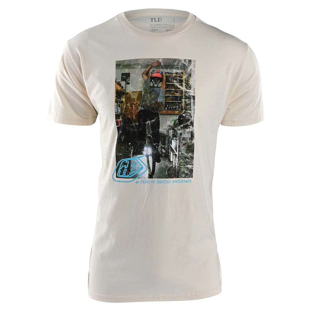 Troy Lee Designs Unicycle 40th Anniversary T-Shirt - Natural