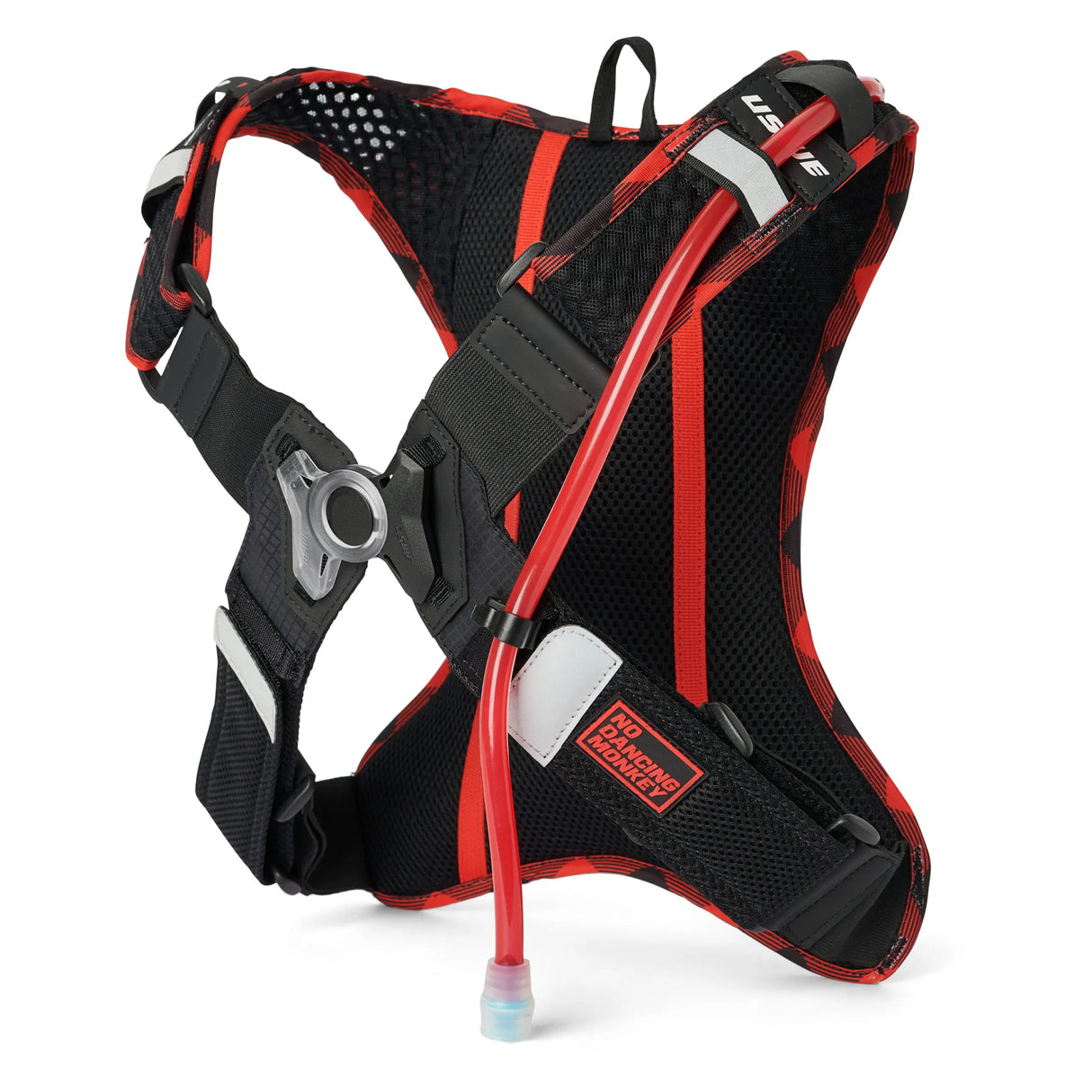 USWE Outlander XC 2 Hydration Pack with 1.5L Elite Bladder – Flannel Red/Black
