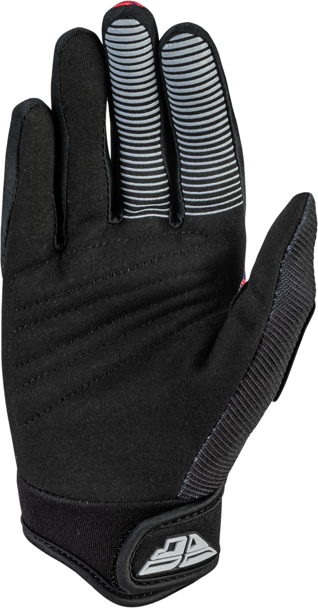 F-16 2026 Youth Gloves - Black/Red/Purple