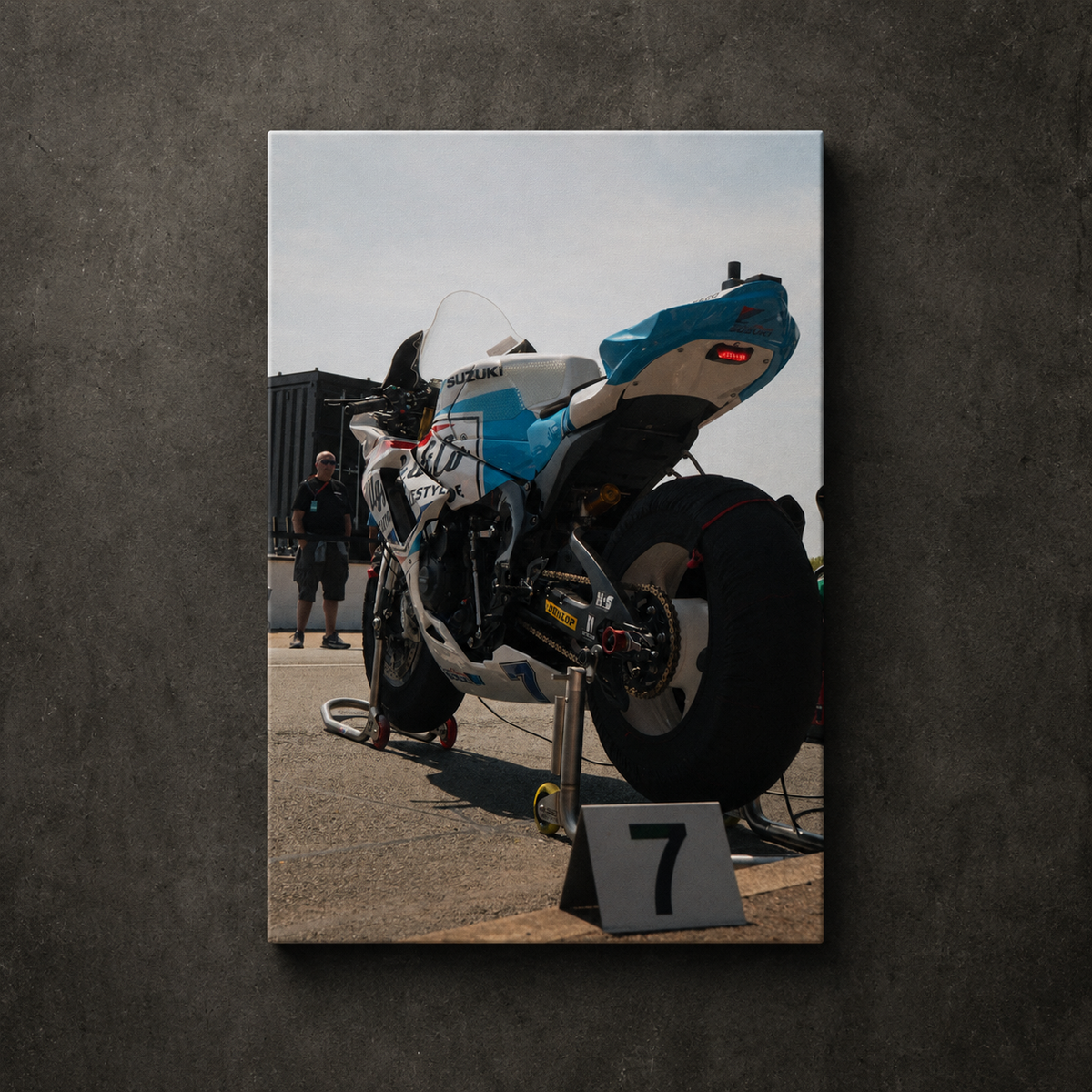 Josh Brookes Uggly & Co Isle of Man TT Bike Canvas Wall Art