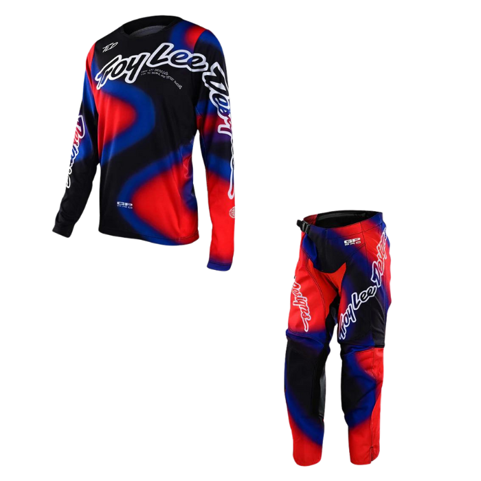 Troy Lee Designs Youth GP Pro Kit Combo Lucid Black Red
