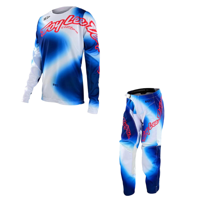 Troy Lee Designs Youth GP Pro Kit Combo Lucid White Blue