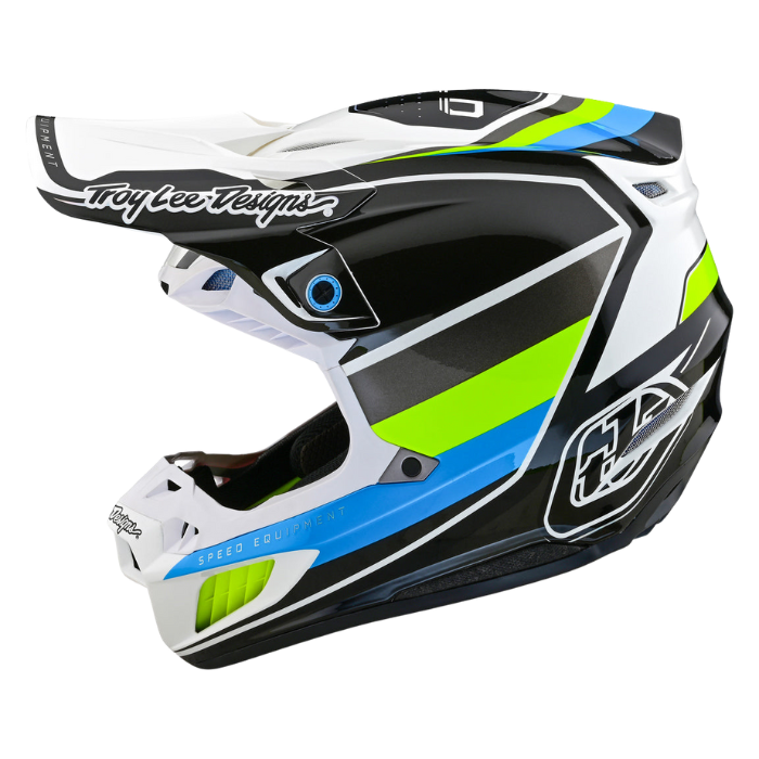 Troy Lee Designs SE5 Composite Helmet - Reverb White / Blue