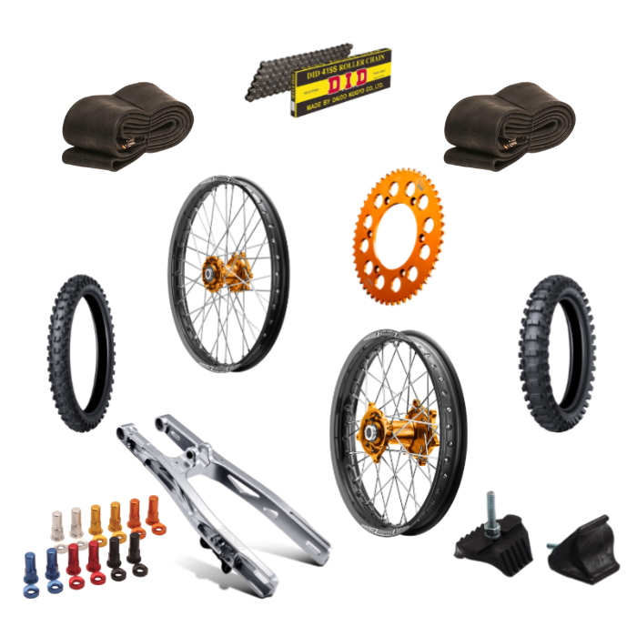 Talon/Excel 50cc Complete Big Wheel Kit (Silver Swingarm) KTM/Husqvarna/Gasgas 2024-ON