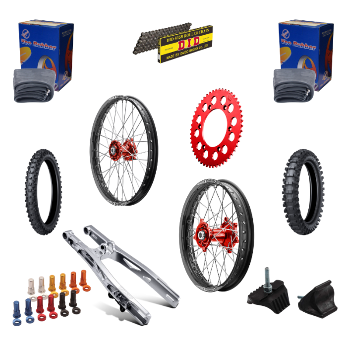 Talon/Excel 50cc Complete Big Wheel Kit (Silver Swingarm) KTM/Husqvarna/Gasgas 2024-ON