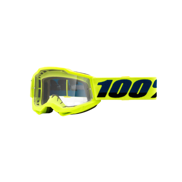 ACCURI 2 JUNIOR GOGGLE in Fluo Yellow with Clear Lens, designed for young riders and optimal visibility in various conditions
