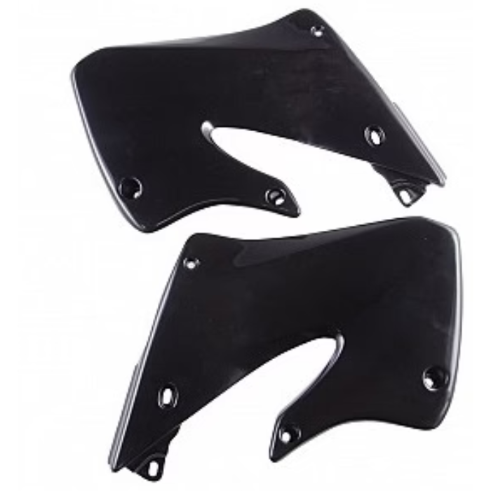 Black Acerbis radiator scoops for Honda CR125 1998-1999 and CR250 1997-1999 motorcycle