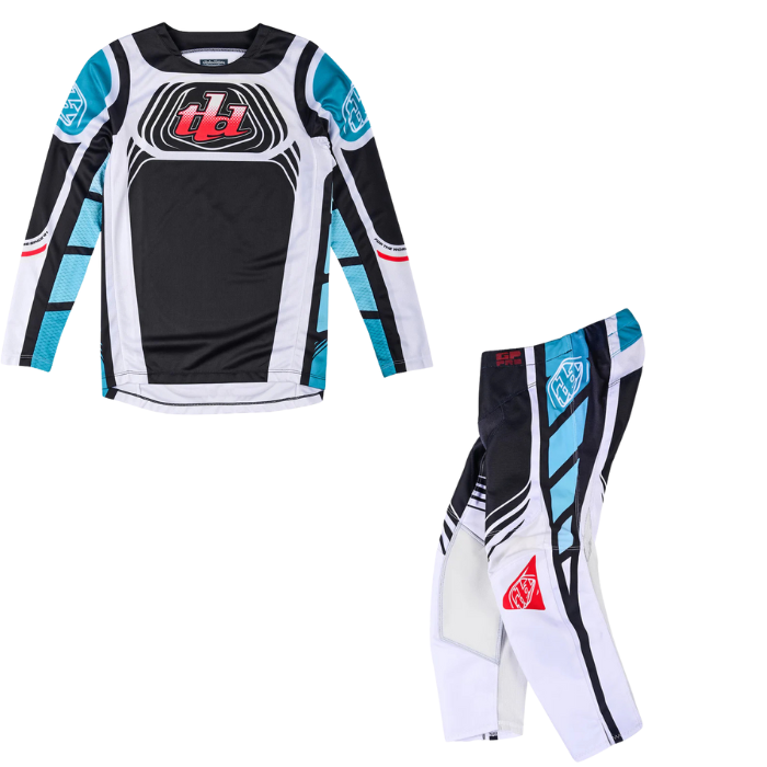 Troy Lee Designs Youth GP Pro Kit Combo Wavez Phantom Turquoise